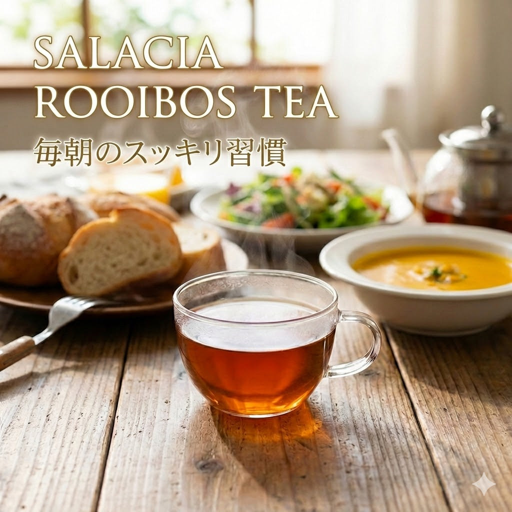 【定期便】パン屋の「お守り」習慣コース|サラシア×〈ルイボス・ほうじ茶〉 30包+毎回5包増量(計35包)